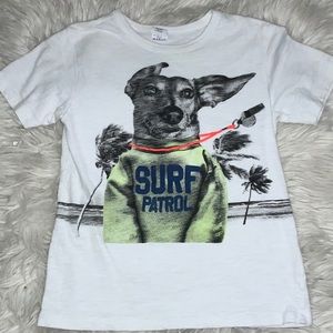 Boys white surf patrol tee